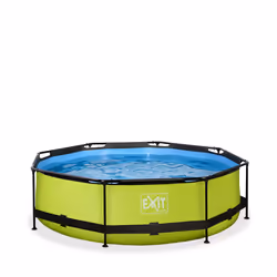 EXIT Piscine Lime ø300x76cm avec pompe filtrante - vert