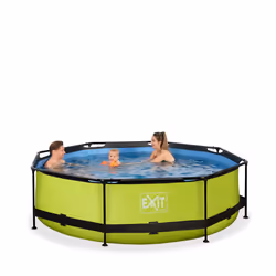 EXIT Piscine Lime ø300x76cm avec pompe filtrante - vert