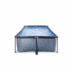 EXIT Piscine Stone 220x150x65cm avec pompe filtrante - grise - Vue supplémentaire 2