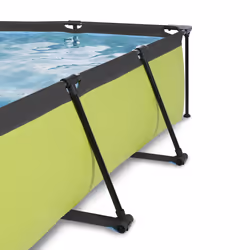 EXIT Piscine Lime 220x150x65cm avec pompe filtrante - vert