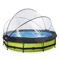 EXIT Piscine couverte Lime ø360x76cm avec pompe filtrante - vert