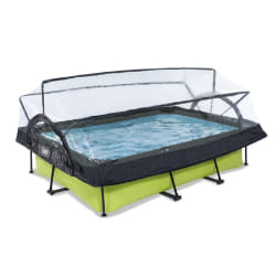 EXIT Piscine couverte Lime 300x200x65cm avec pompe filtrante - vert