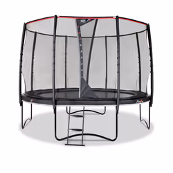 EXIT Trampoline PeakPro ø305cm - noir, Trampoline suspendu, Rond, 130 kg, 3 an(s), Filet de sécurité, Assemblage requis