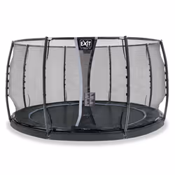 EXIT Dynamic trampoline enterré au niveau du sol ø427cm avec filet de sécurité - noir - Vue supplémentaire 2