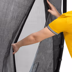 EXIT Dynamic trampoline enterré au niveau du sol 275x458cm avec filet de sécurité - noir - Vue supplémentaire 4