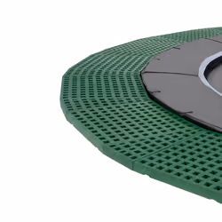 EXIT Dynamic trampoline enterré au niveau du sol ø305cm avec dalles de sécurité Freezone - noir
