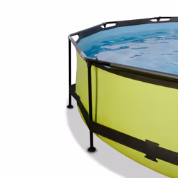 EXIT Piscine Lime ø300x76cm avec voile d'ombrage et pompe filtrante - vert - Vue supplémentaire 4