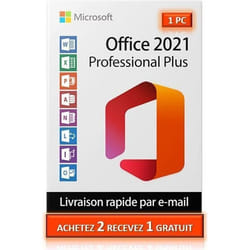 Microsoft Office 2021 Professionnel Plus Clé dactivation Officielle - 1 PC - Version téléchargeable