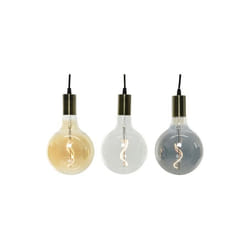 Ampoule décorative GENERIQUE - Couleurs assorties (clair-ambre-fumée) - LED - E27 - 5W - Ø15x15cm
