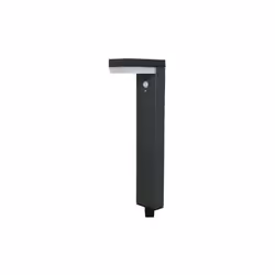 Présentation : Lampe solaire Led sur pied avec capteur 9W 600 Lumens 16,5x10x70cm , design simple cette lampe accrochée à vot ...