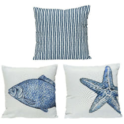 Coussin Bleu Blanc Multicouleur 40 x 40 cm