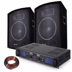 Enceinte Passive - Vonyx - SL10 PA Speakerbox - 10 Pouces - 500W - Connectivité Filaire