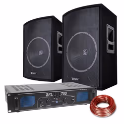 Enceintes DJ - SkyTec - SL12 - 12 Pouces - 700W - Amplificateur Inclus