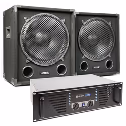 Caisson de Basse - Max - MAX15SUB - 2400W - Amplificateur Professionnel - Noir