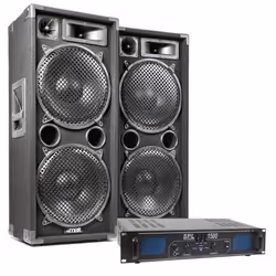 Enceinte - Skytec - MAX MAX212 - 1500 W - Woofer 2x 12 pouces - Portable et Antichoc