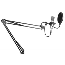 Microphone de studio Vonyx CM400 avec bras réglable et filtre anti-pop