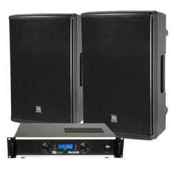 Système de sonorisation - Power Dynamics - PD415P 15 - 2800W - Amplificateur PDA-B1000 - Filaire