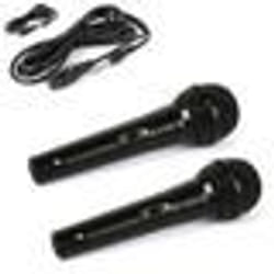 Microphones filaires Fenton DM100 - Idéal chant et discours - 2 microphones avec cordon de 3 mètres