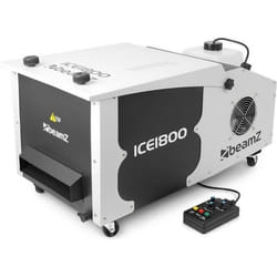 Machine à fumée lourde BEAMZ ICE1800 - 1800W - 5L de liquide - Télécommande filaire - Contrôle DMX