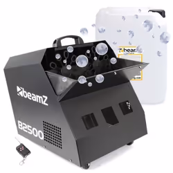 Machine à bulles BEAMZ B2500 - Double roue - Ventilateur intégré - Télécommande sans fil