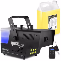 Machine à Fumée BeamZ RAGE1500LED - 5 Litres de Liquide - Noir - Électrique