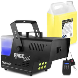 Machine à Fumée BeamZ RAGE1500LED - 5 Litres de Liquide - Noir - Électrique