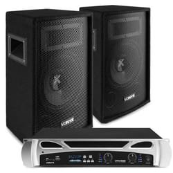 Système de sonorisation - VONYX - DJ 300W - Haut-parleurs SL8 - Amplificateur Bluetooth VPA300 - 300W