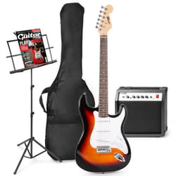 Set de guitare électrique MAX GigKit - Sunburst - Idéal pour débuter - Ampli 40W