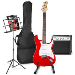 Guitare électrique MAX GigKit - Rouge - Set complet avec amplificateur et pupitre