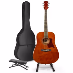 Guitare acoustique MAX SoloJam - Marron - Contient tout ce dont vous avez besoin pour commencer à jouer