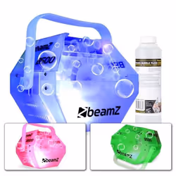 Machine à bulles avec LED RGB intégrées - BeamZ - B500LED - Grande roue à bulles - Effet LEDs