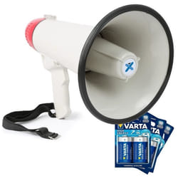 Mégaphone Transportable Vonyx MEG040 - 40W avec 6 piles Type D 15V