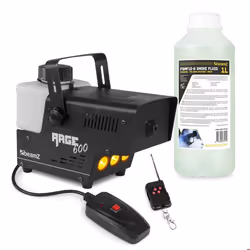 BeamZ Rage 600LED Pack Machine à Fumée 600 Watts avec 1L de Liquide LEDs couleur ambre Réservoir 500 mL