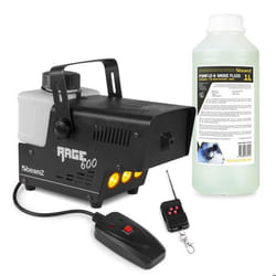 BeamZ Rage 600LED Pack Machine à Fumée 600 Watts avec 1L de Liquide LEDs couleur ambre Réservoir 500 mL