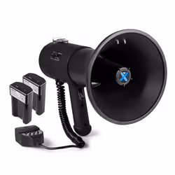 Vonyx MEG075 Pack Mégaphone 75W - avec 2x Batteries Rechargeables Vonyx MRB12