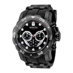 Montre - INVICTA - Pro Diver 37231 - Quartz - Acier inoxydable - Bracelet en silicone noir