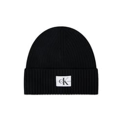 Bonnet laine à logo patché - Calvin klein - Femme