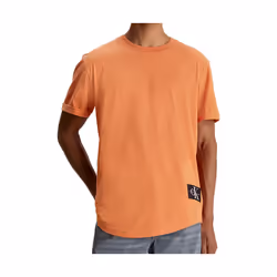 T-shirt Orange Homme Calvin Klein Jeans Badge Turn Up