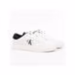 Chaussures basses en cuir Classic cupsole low - Ck jeans - Homme - Blanc - Lacets - Semelle plate