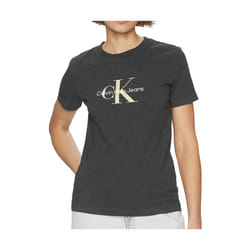 T-shirt Noir Femme Calvin Klein Jeans Archival Monologo