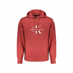 Sweat à capuche Rouge Homme Calvin Klein Jeans Disrupted J30J325429