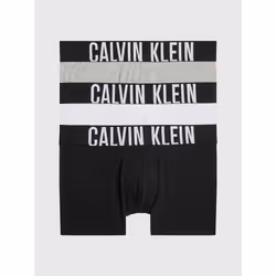 Calvin Klein 000NB3608A-MPI-M, Caleçons, Boxeur, Adulte, Mâle, Noir, Gris, Blanc, Monochromatique