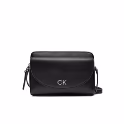 Sac bandoulière cuir PU logo métal - Calvin klein - Femme