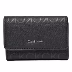 Portefeuille Noir Femme Calvin Klein Jeans Must Small Trifol