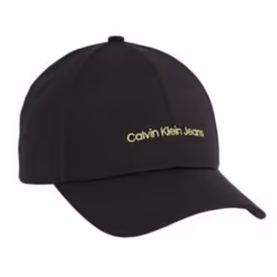 Casquette Noire Pour Homme Calvin Klein Jeans en Coton Biologique