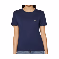 T-shirt TOMMY HILFIGER DW0DW09198C87 Bleu marine - Femme/Adulte