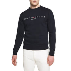 Sweat Tommy Hilfiger Logo Bleu marine pour Homme