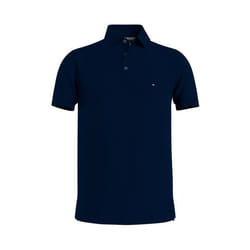 Polo - Tommy Hilfiger - Bleu nuit - Manches courtes - Regular - Col polo