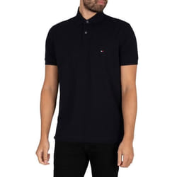 Polo - Tommy Hilfiger - 1985 - Bleu - Manches courtes - Col classique