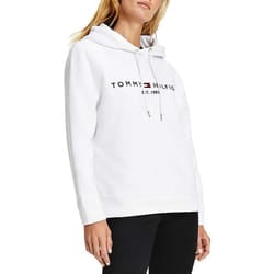 Sweat à Capuche - TOMMY HILFIGER - ESSEANTIAL - Blanc - Manches Longues - 70% Coton